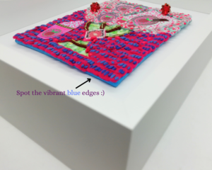 Spoonful of Contemporary Art: Raspberry Yoghurt Mixed Media Creation