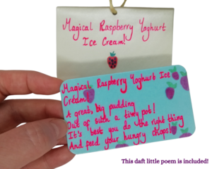 Spoonful of Contemporary Art: Raspberry Yoghurt Mixed Media Creation