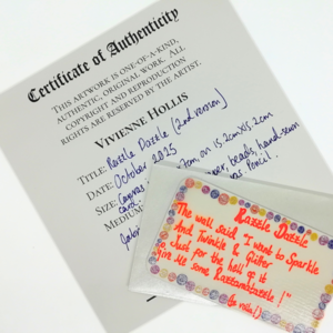 Hand Embroidered Wall Decor with Concentric Circles - Framed and Ready to Display