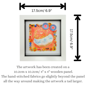 Colourful Framed Food Art - Bagel Ice Cream