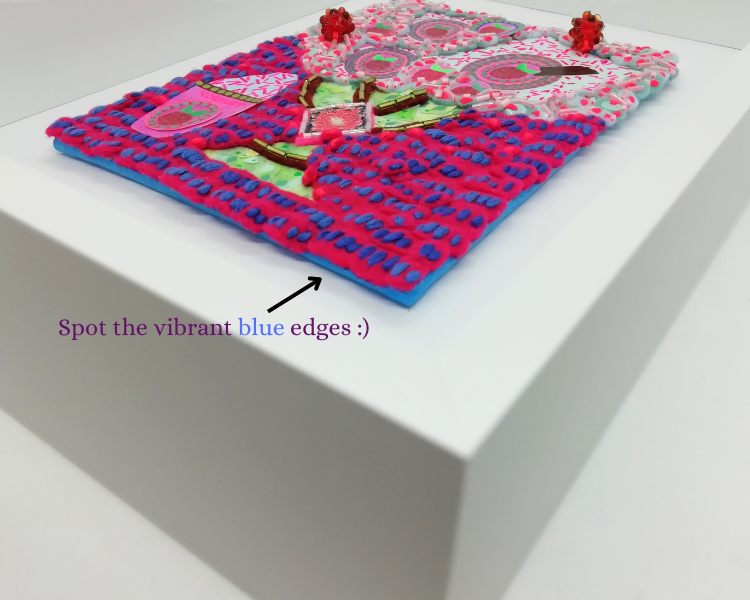 Spoonful of Contemporary Art: Raspberry Yoghurt Mixed Media Creation